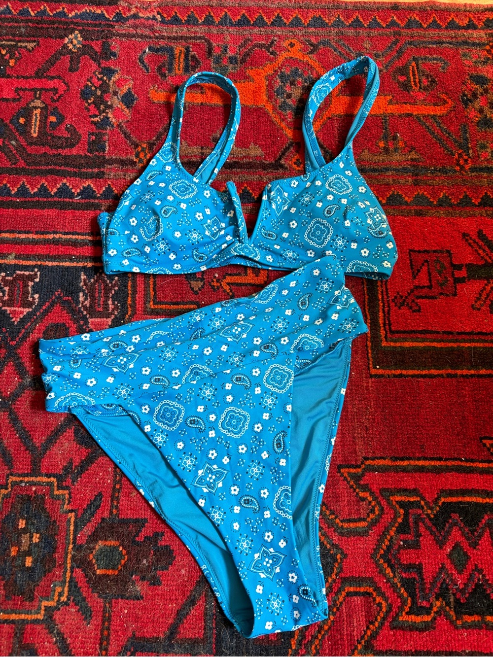 Aerie patch work high waisted bikini